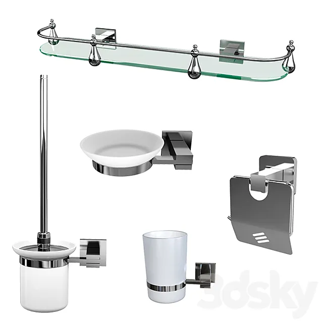 Accessories for the bathroom 3ds Max