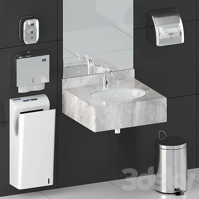 Accessories for the bathroom JacobDelafon BXG Set 3ds Max