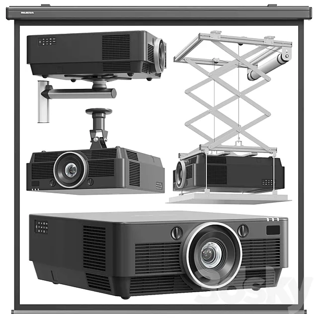 ACER P8800 Projector 3DS Max Model