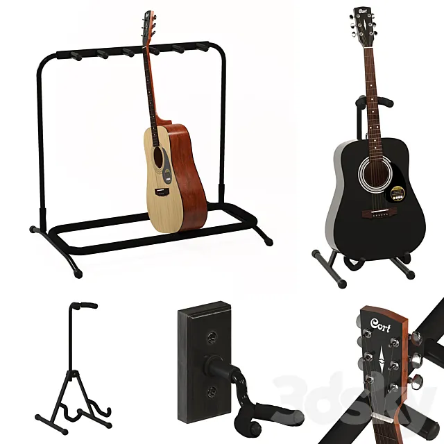Acoustic Guitar Cort AD810 OP 3DSMax File