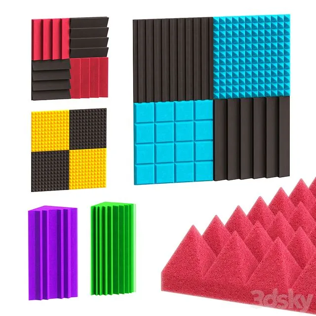 Acoustic panels 3dsMax Model