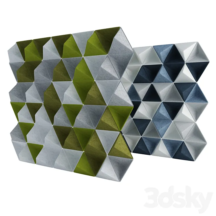 Acoustic panels Aircone 3DS Max