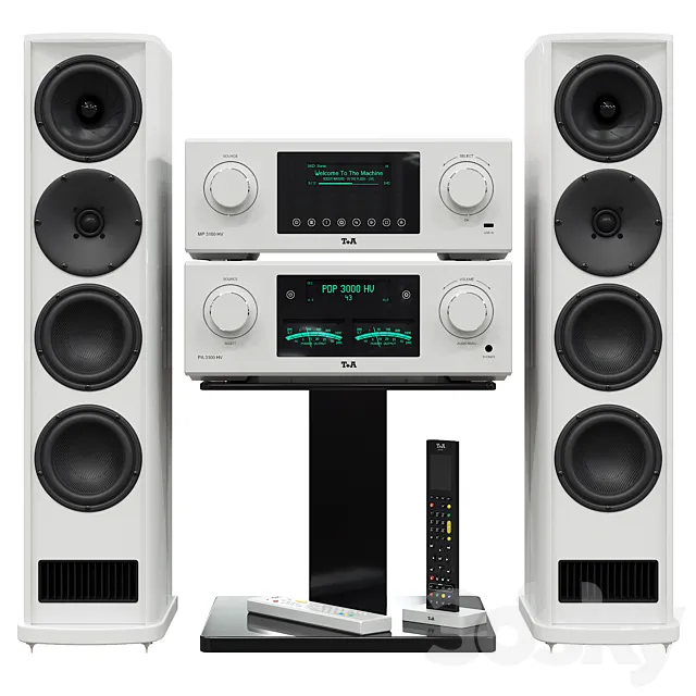 Acoustic system T + A. MP 3100 HV PA 3100 HV. 3DS Max Model