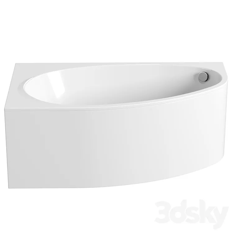 Acrylic bath Roca Corfu 3DS Max