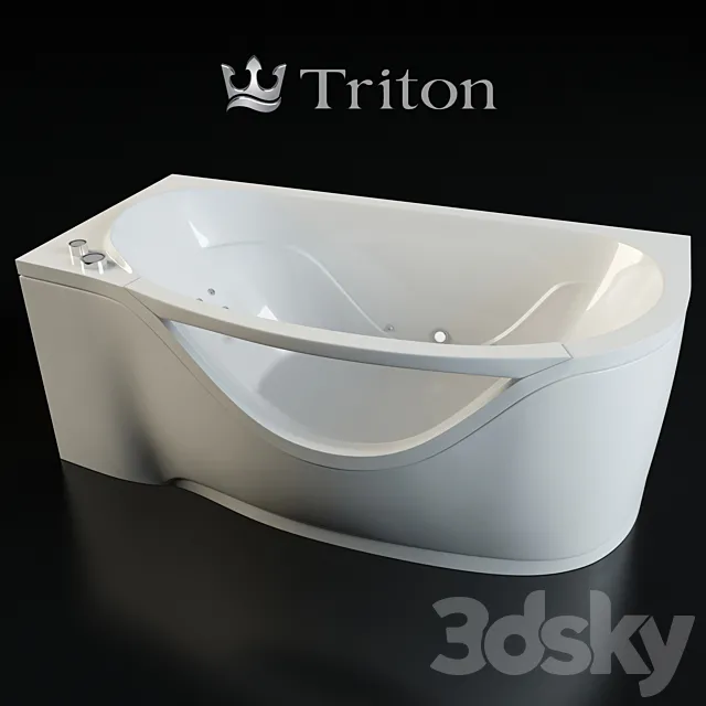 Acrylic bath Triton Milena 3DSMax File