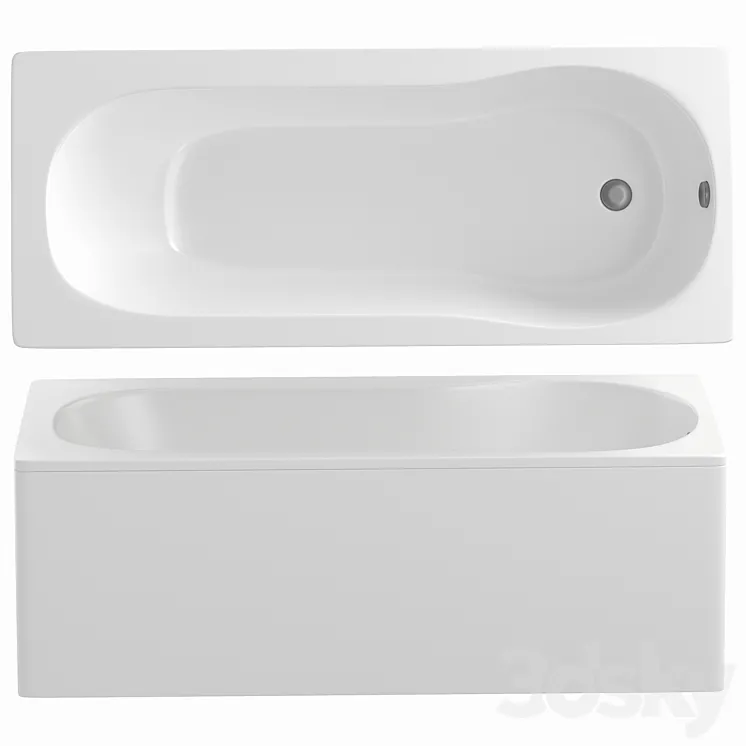 Acrylic bathtub AM.PM X-Joy 3DS Max Model