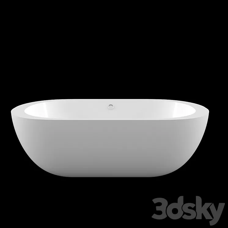 Acrylic bathtub Belbagno BB13-1800 3DS Max