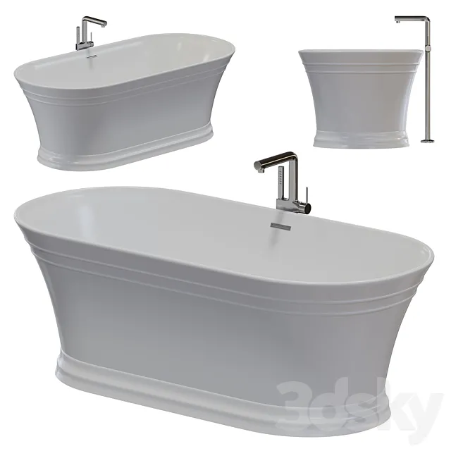 Acrylic bathtub BelBagno BB402-1700-790 3ds Max