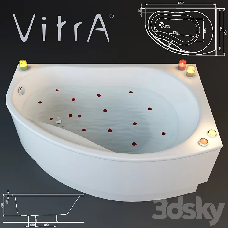 Acrylic bathtub IFO Rattvik BA20150000 3DS Max