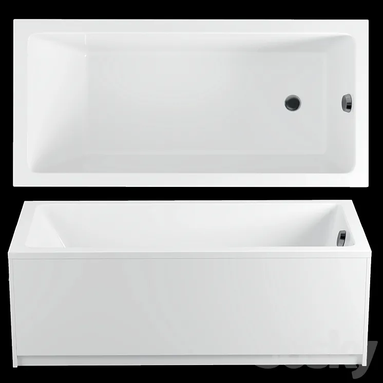 Acrylic bathtub Riho Lusso Plus 170×80 3DS Max Model