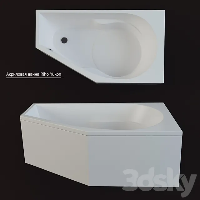 Acrylic bathtub Riho Yukon 3DSMax File
