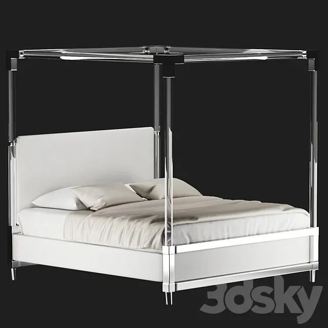 Acrylic Canopy Bed “Rayleigh” 3DSMax File