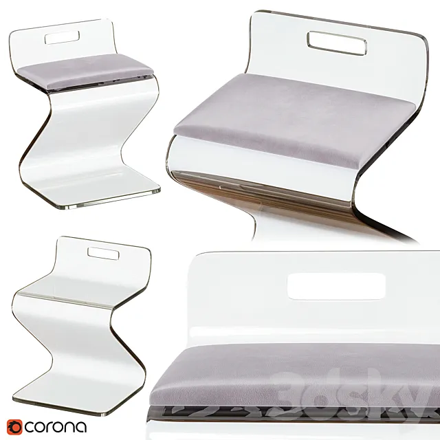 acrylic stool 3DSMax File