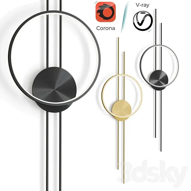 ACTION Wall Lamp by Lampatron 3ds Max