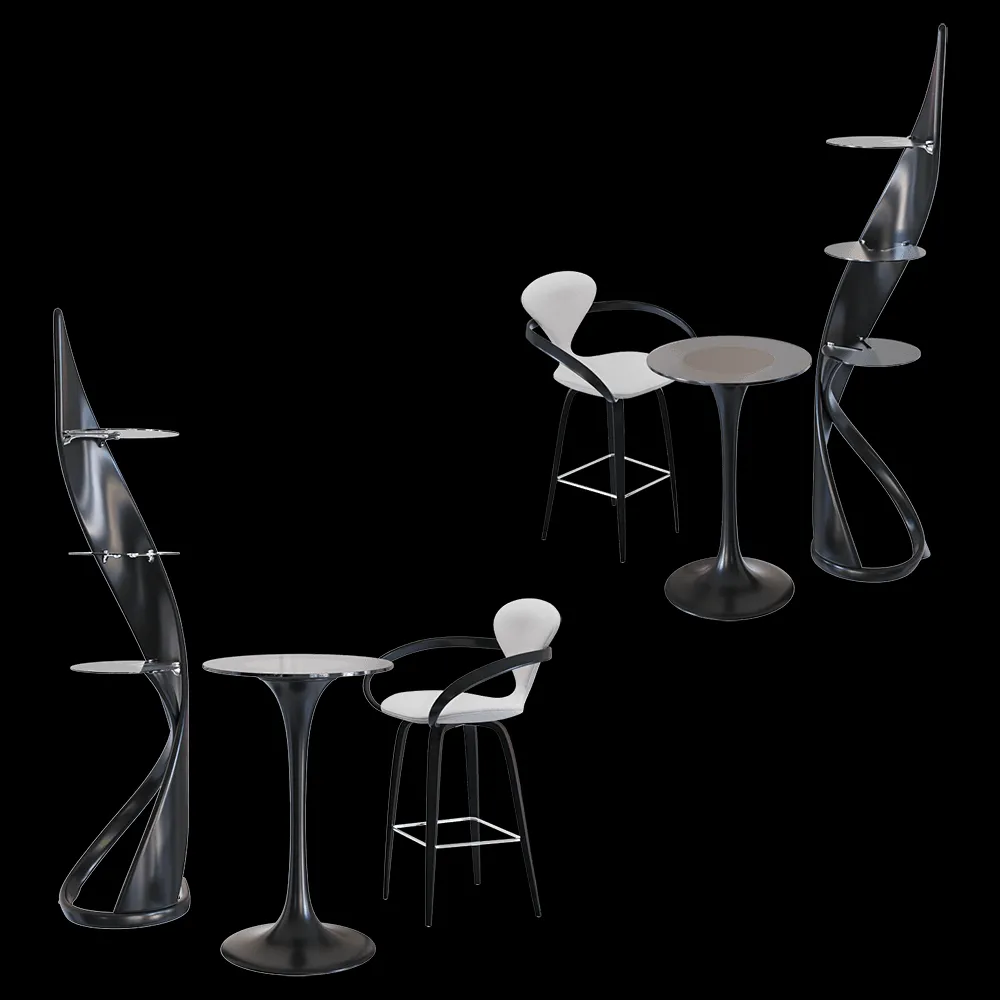 Actual design – Bar set Apriori 3ds Max