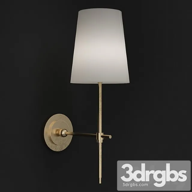 Adams wall sconce with linen shade 3dsmax Download