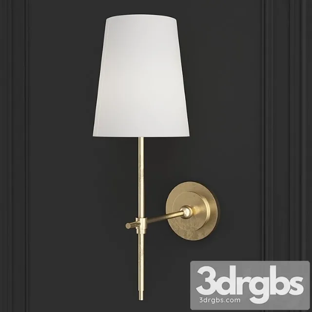 Adams Wall Sconce With Linen Shade 4 3dsmax Download