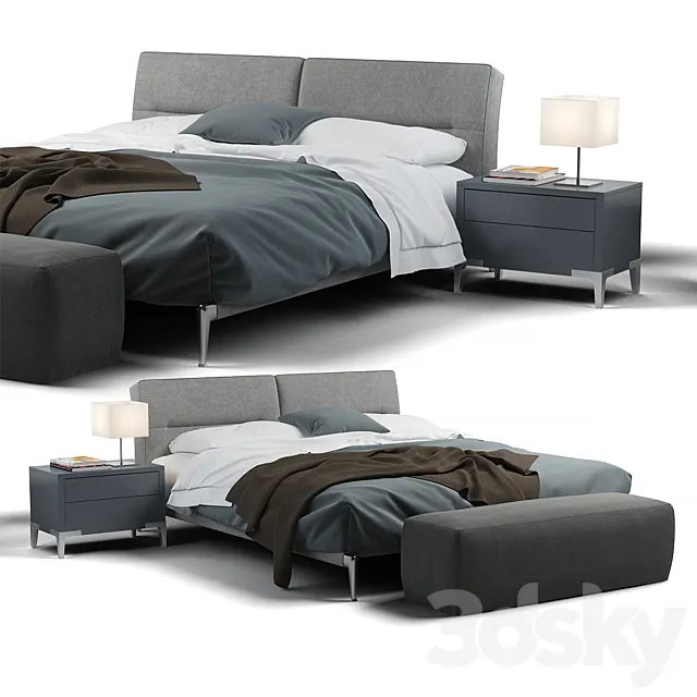 Adda Bed Flexform 3DS Max Model