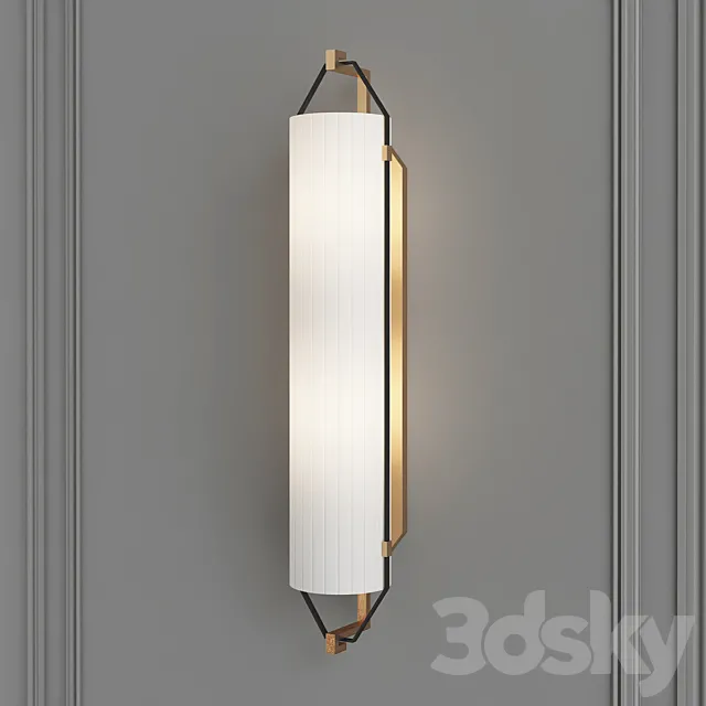 Addair Wall Mounted Double Sconce 3DS Max Model