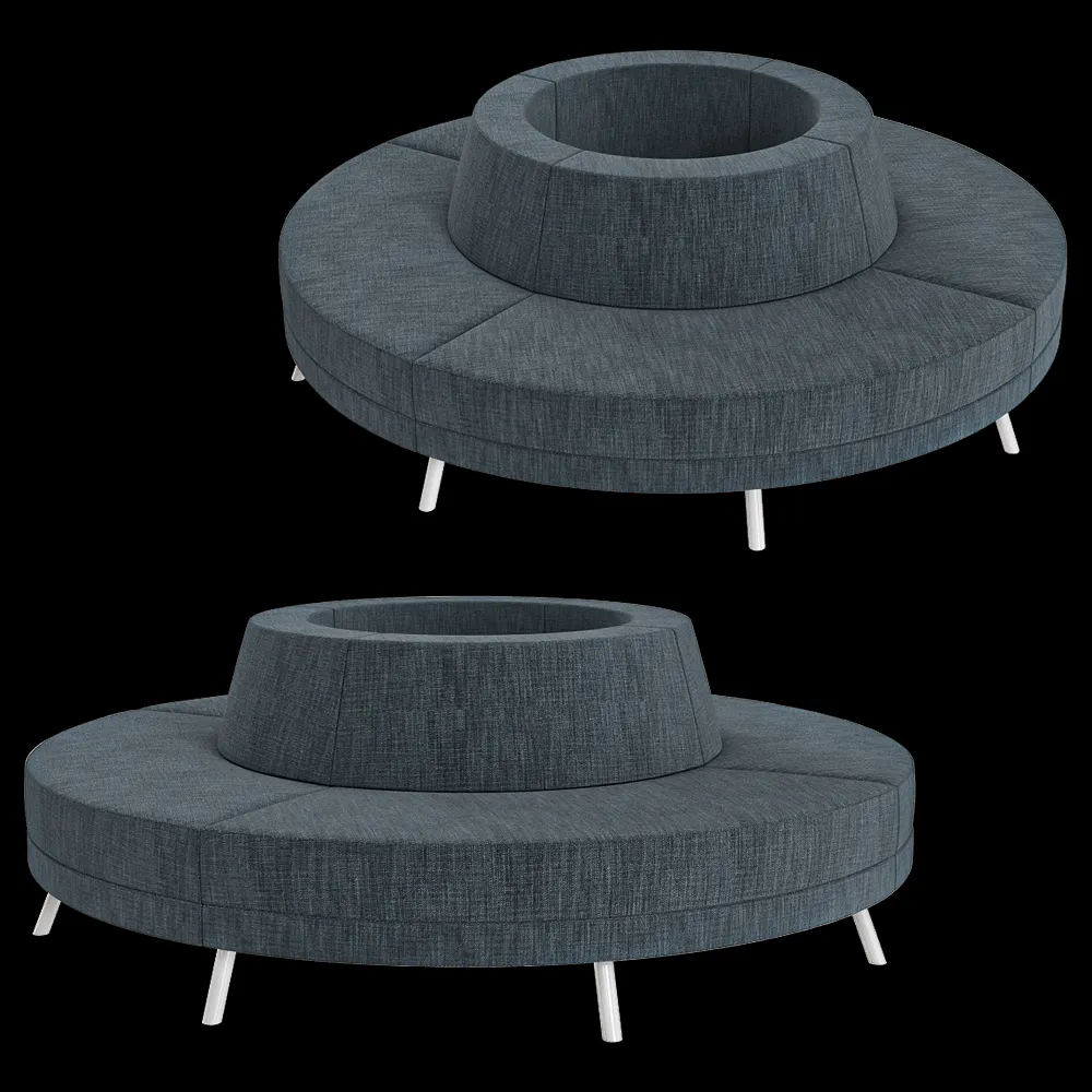 Addon Furniture – Sofa round 3ds Max