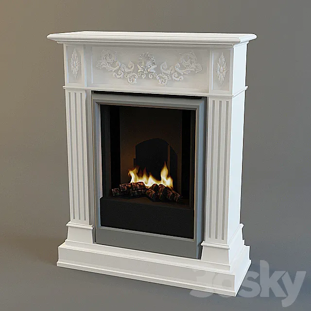 Adelaide Dimplex fireplace marble 3DSMax File