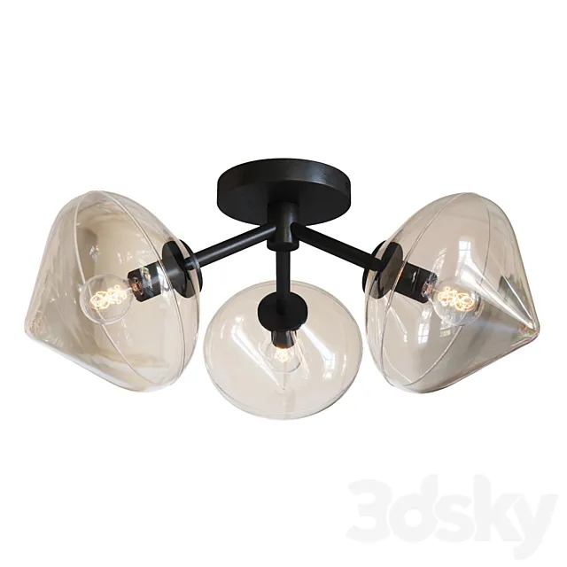 Adelina Diamond Flush Mount Ceiling Light 3DS Max Model