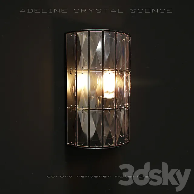 ADELINE CRYSTAL SCONCE 3DSMax File