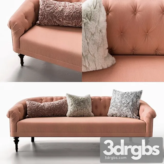 Adeline Upholstered Sofa 2 3dsmax Download