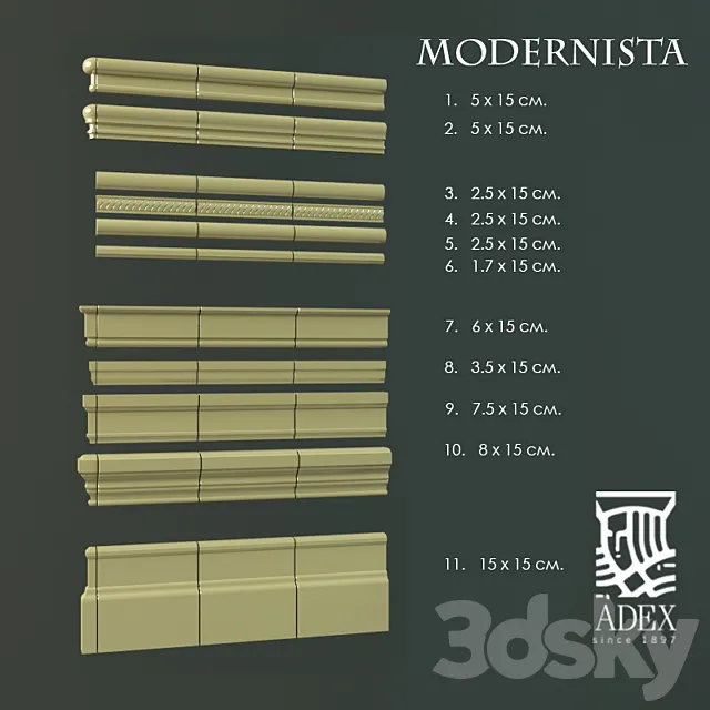 ADEX Modernista (profiles) 3DSMax File