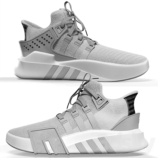 Adidas EQT Bask ADV Gray 3DS Max Model