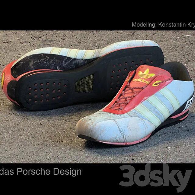 adidas Porsche design 3ds Max