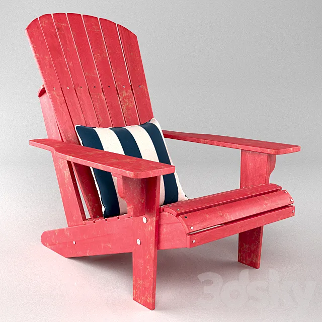 Adirondack chair 3ds Max