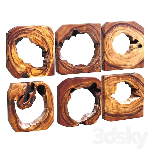 Adlai Wood Wall Art 3ds Max
