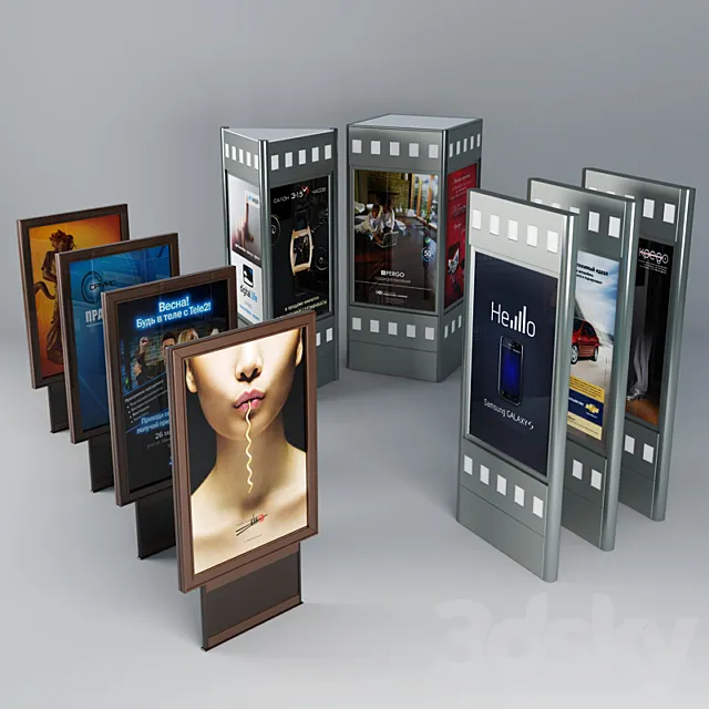Advertising stands 3DSMax File