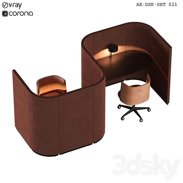 AE-DSK-SET 021 3DS Max Model