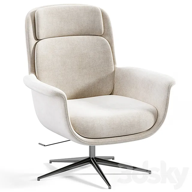 Aeleby Swivel Armchair By Ikea 3ds Max