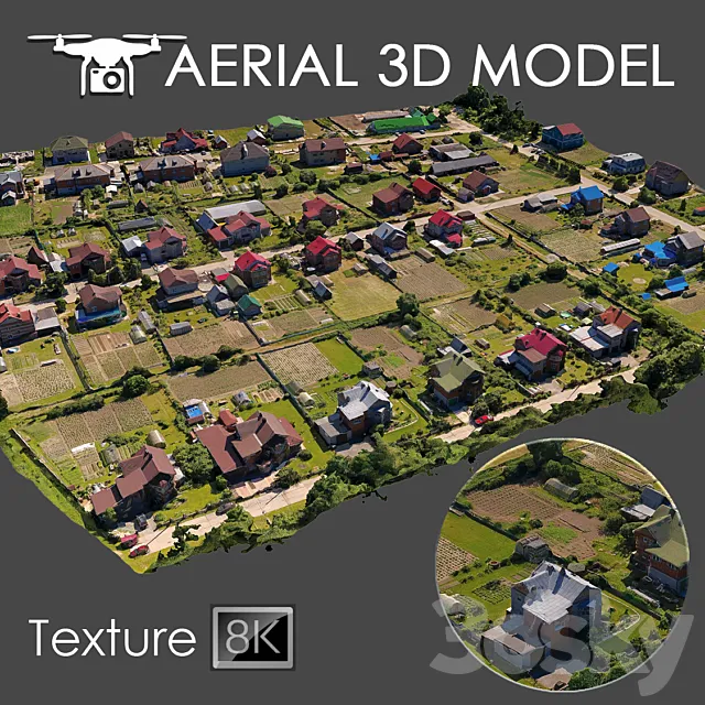 Aerial scan 10 3DS Max Model