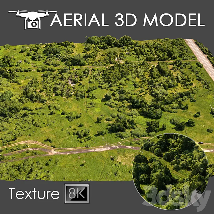 Aerial scan 8 3DS Max