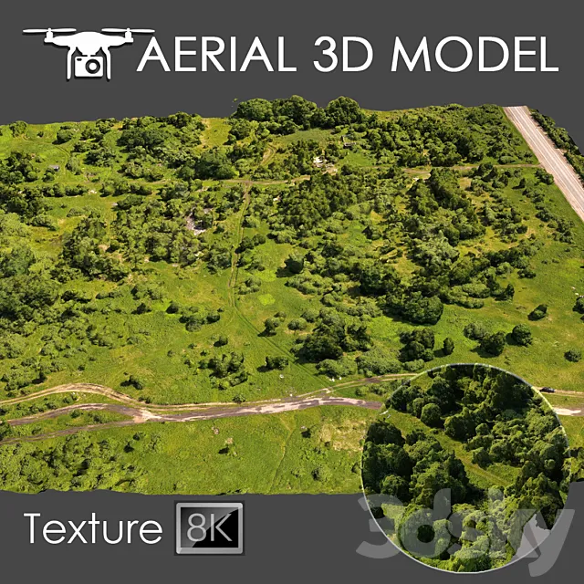 Aerial scan 8 3DSMax File