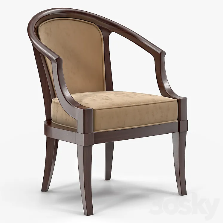 Aerin Fillmore Dining Chair 3DS Max