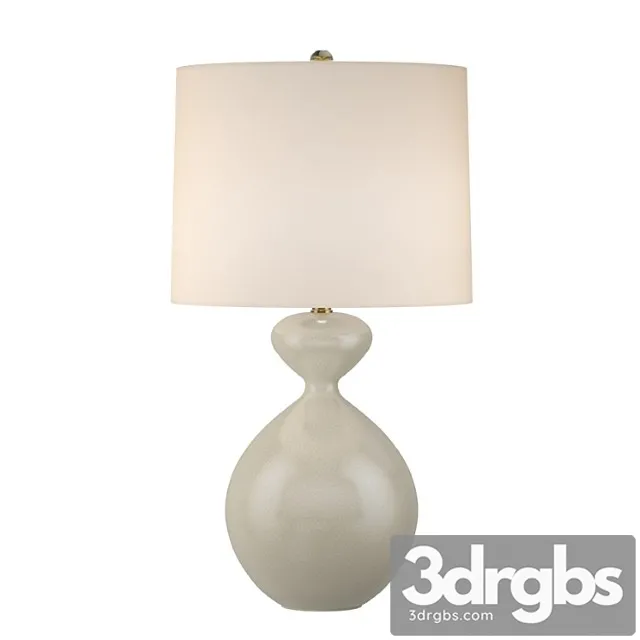 Aerin Modern Gannet Table Lamp In Bone Craquelure With Linen Shade 3dsmax Download