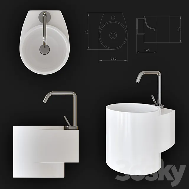 AeT Italia TUBE Sink 3ds Max