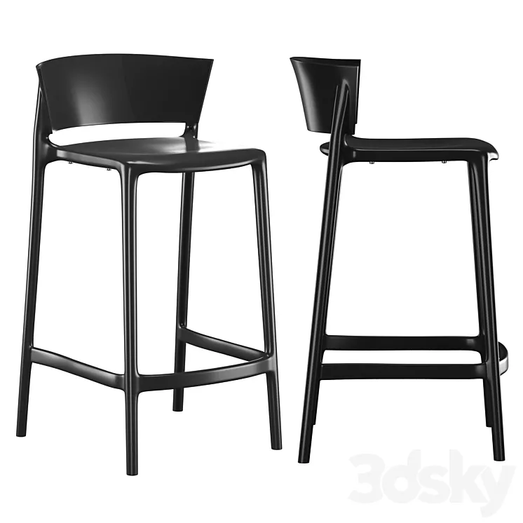 Africa bar stool 3DS Max