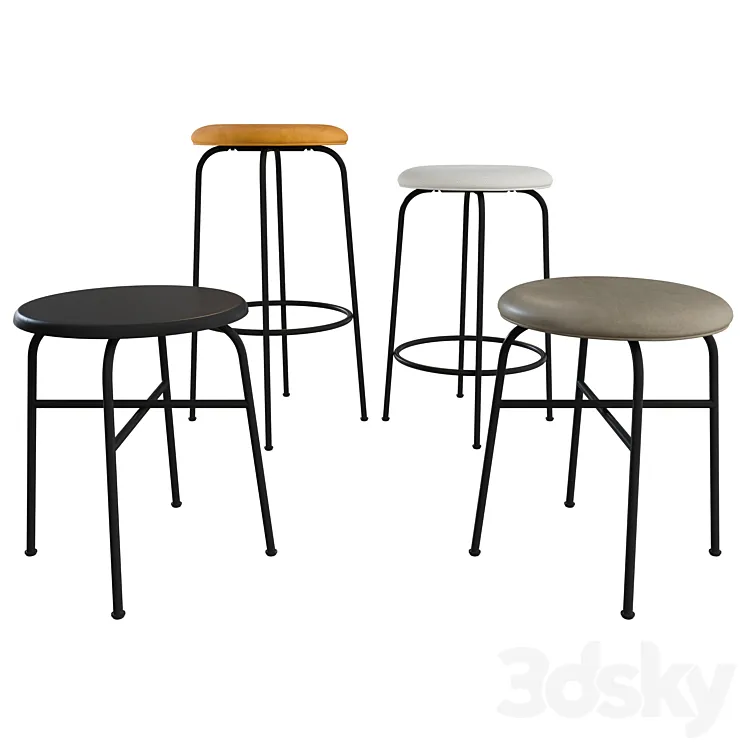 Afteroom Stool \/ Counter \/ Bar Stool by MENU 3DS Max