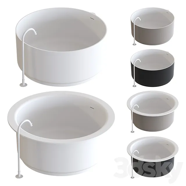 Agape In-Out Bathtubs 01 3ds Max