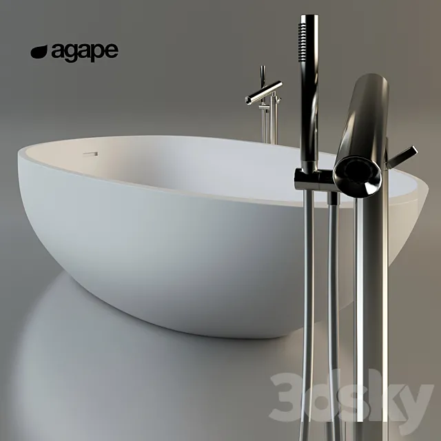 agape spoonxl + square 3DSMax File