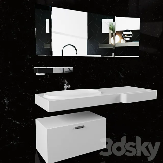 Agape washbasin 3DS Max Model