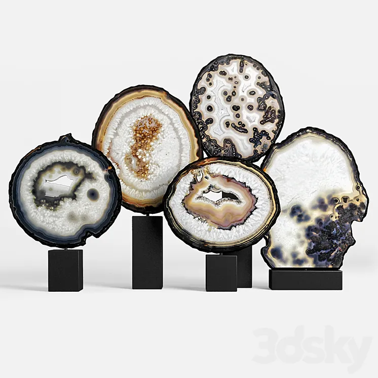 agate decor set 03 3DS Max