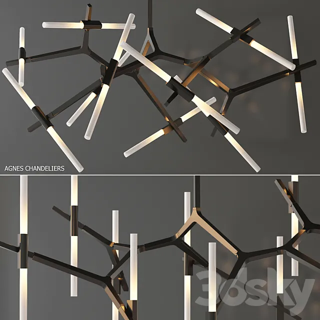 Agnes Chandelier – 20 Lights by Roll & Hill 3DSMax File