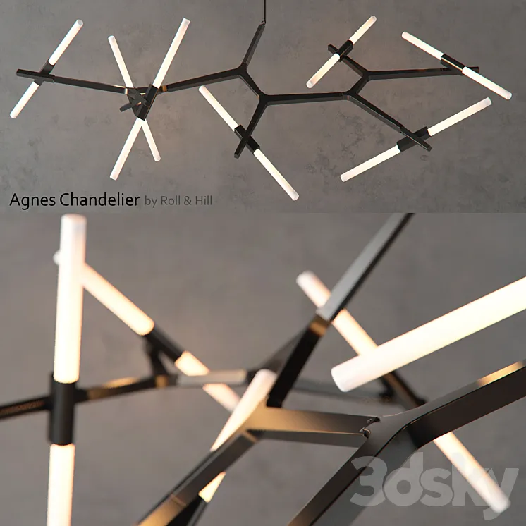 Agnes Chandelier by Roll & Hill 3DS Max